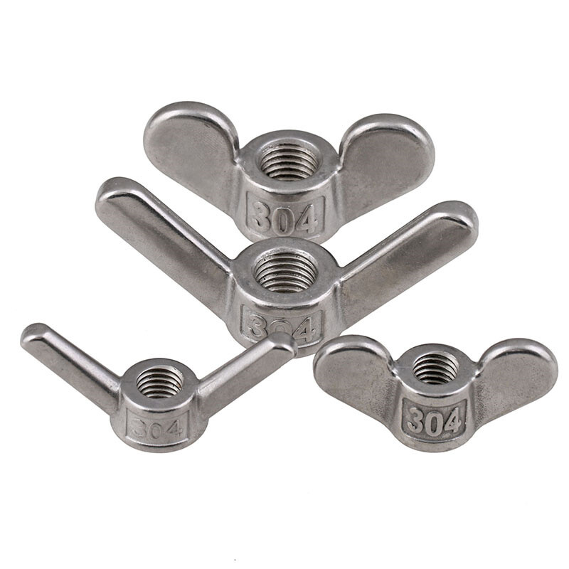 304 stainless steel claw hand nut big ear butterfly nut ingot screw cap fastener (ingot nut) M5