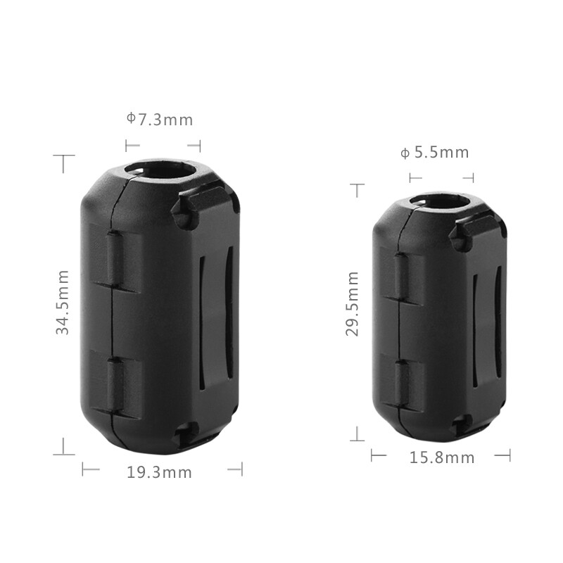 Lulian anti-interference filter magnetic ring inner diameter 5.5MM snap-on removable anti-electromagnetic anti-interference magnetic ring with core degaussing 20305