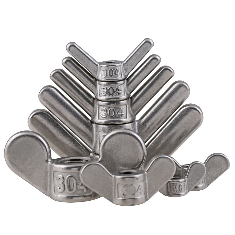 304 stainless steel claw hand nut big ear butterfly nut ingot screw cap fastener (ingot nut) M5