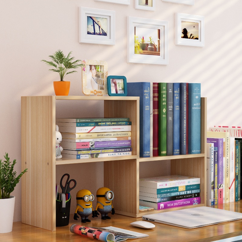 Haodun Simple Modern Student Desk Bookshelf Simple Combination
