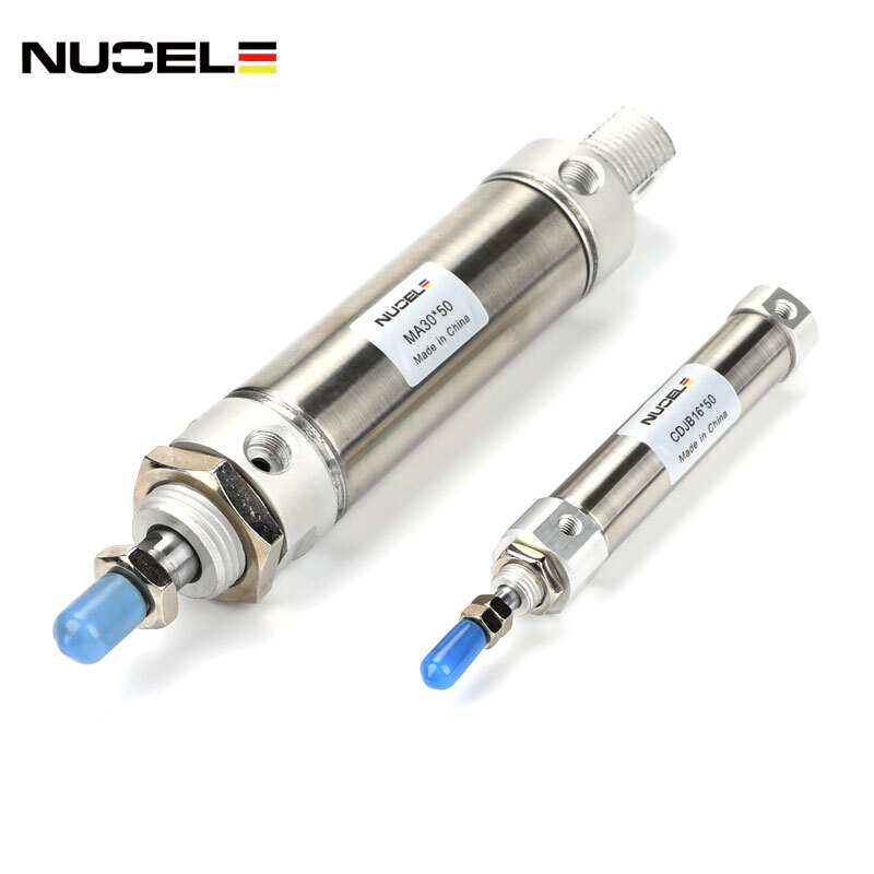 Nuoyi round small cylinder MA mini cylinder aluminum alloy small cylinder double-acting MA series cylinder MA25 100mm stroke