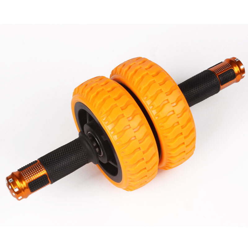 Dragon Power Bearing Abdominal Wheel Abdominal Muscle Wheel Abdominal Fitness Equipment Home Sports Fitness Pulley Roller Abdominal Exercise Standard Double Wheel Wind and Fire