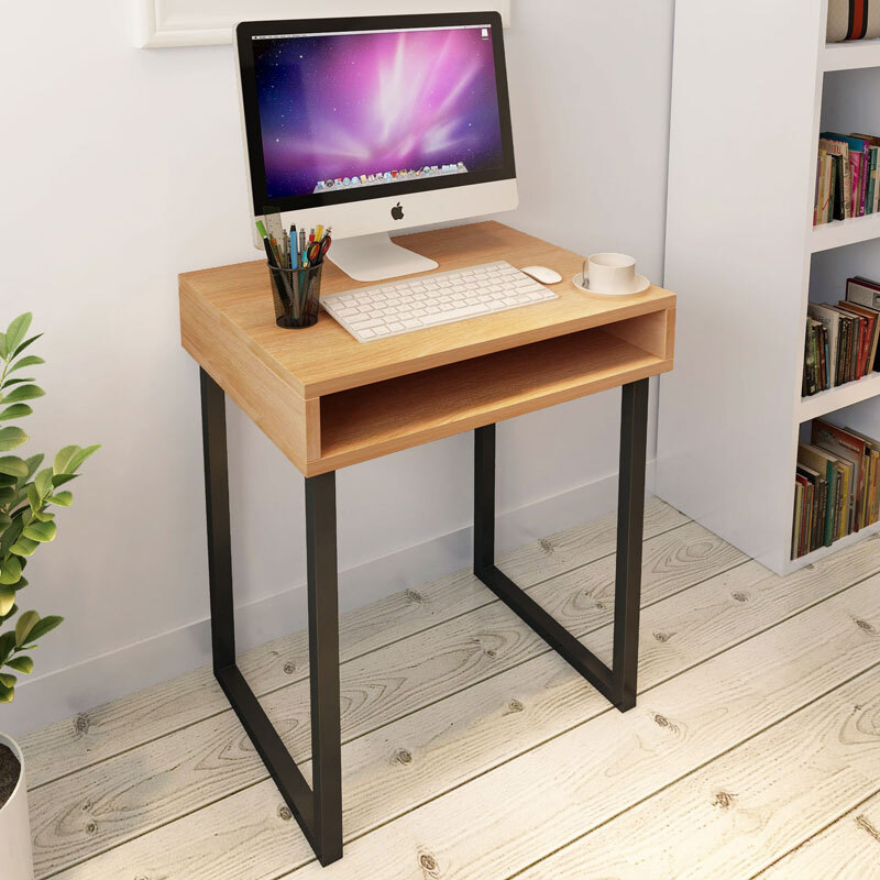 Ha Luodun Computer Desk Desktop Home Study Small Laptop Ha Luodun Computer Desk Desktop Home Study Small Laptop 60cm Yellow Pear Wood Color