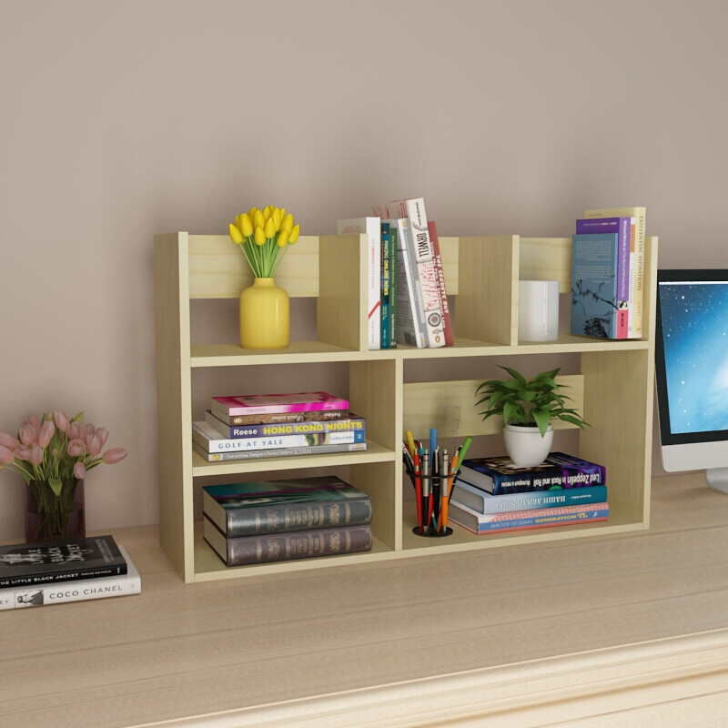 Cool Shark Desktop Bookshelf Student Desk Bookcase Storage Cool Shark Desktop Bookshelf Student Desk Bookcase Storage Cabinet Small Simple Rack Black Walnut