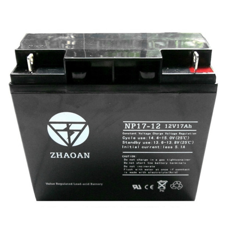 ZHAO AN12V17AH battery fire alarm host UPS emergency power supply elevator 12V17mAh/20HR battery