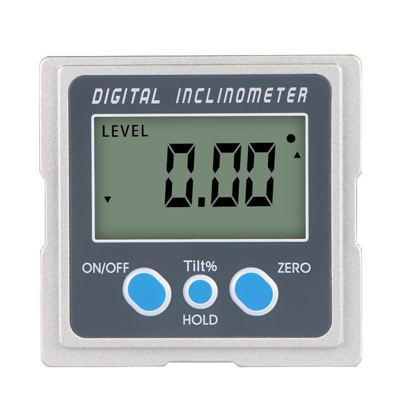 Weidu (WD) digital display angle measuring instrument inclination box high-precision inclinometer mini level slope gauge electronic angle ruler metal with magnet on three sides