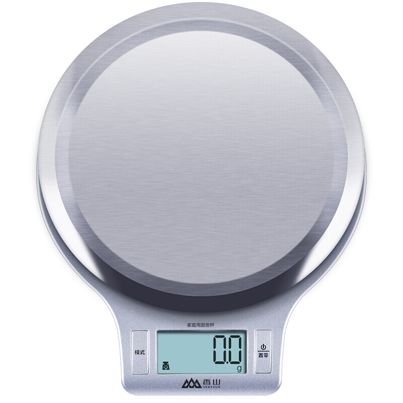 Xiangshan electronic weighing platform scale household kitchen scale kitchen electronic scale baking scale food scale baking electronic scale tea grams scale coffee scale jewelry scale balance weighing medicinal materials silver 5KG with plate graduation value 1gEK813