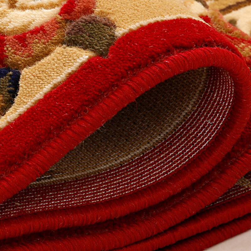 Liyang Carpet Purely Handmade Three-Dimensional Cut High-density Thick Living Room Carpet Large Bedroom Bedside Carpet European Sofa Coffee Table Carpet LY-55R Wine Red 2mx3m