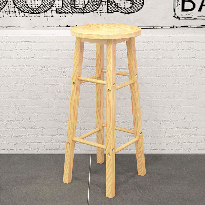 Beijing Election Cool Shark Bar Stool Solid Wood High Beijing Election Cool Shark Bar Stool Solid Wood High Round Table Chair Ladder Dining And Combination 80cm Color