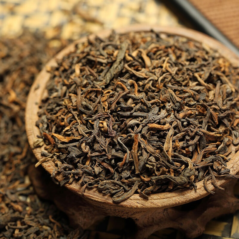 Colorful Yunnan tea, ripe Pu'er tea, 5-year-old material, fragrant Pu'er, loose tea 250g canned, drink for yourself/give as a gift