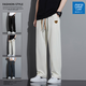 JEANSWEST LIFEJEANSWEST casual pants men's autumn straight loose sports pants summer men's trendy men's pants easy to wear dark gray BY274 2XL