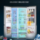Refrigerador LG6555 Doble abre de frecuencia variable refrigerada por aire sin aire libre, ventana de perspectiva, esterilización inteligente en el hogar y sistema de doble viento que ahorra energía, frecuente lineal de frecuencia de gran capacidad de gran capacidad S653MPY33D [Perspectiva panorámica] 655L Silver Silver