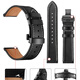 Huawei genuine leather watch strap GT5/GT4/gt6 butterfly buckle first layer cowhide Watch4pro business original autumn and winter model calfskin butterfly buckle-stainless steel self-elastic black black GT5/GT6/GT5pro 46 dial 22mm