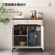 Dilang tea bar machine household fully automatic with remote control high-end intelligent voice tea bar machine modern light luxury style anti-spill dry-fired solid wood sideboard hot and cold drinking water cabinet new model 897 voice model milky white hot and cold type anti-spill water ice warm