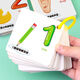 
Aijp digital card baby early education can't tear it 0-100 digital card addition, subtraction, multiplication and division graph cognitive card gift