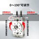 Type pneumatique HRQ90 degré 180 degrés Swing Rotation Cylinder MSQB10A20A30A10R20R30RQ1SN6627 MSQB-10A