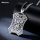 Miss JuJu pt950 platinum pendant men's platinum pendant domineering faucet large tag square dragon pendant PT950 pendant 35-37g+with lanyard