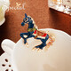 Special smart design fairy tale style carousel suit brooch pin silk scarf button brooch
