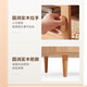 Lin's Home Coffee Table TV Cabinet Combination Nordic Living Room Solid Wood Cabinet Legs TV Table Minimalist Bedroom Small Apartment Furniture PE1L [Log Color] 1.8 Meter Floor Cabinet