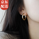 Idel French Hoop Earrings 2025 New Trendy Earrings Niche Design Plain Hoop Earrings Earrings Women's High-end Earrings French Hoop Earrings E2371