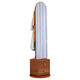 
Yuemingting solid wood multi-functional coat rack floor-standing full-body mirror storage dressing mirror movable rotatable fitting mirror combination walnut color