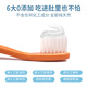 grin baby children's toothpaste is fluorine-free and does not contain fluorine-resistant anti-cause 0-3-6 years old infants toothpaste gum care 70g strawberry flavor
