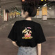阿迪达斯（adidas）短袖T恤女装夏季新款运动服经典简约舒适宽松透气休闲圆领半 IP3878黑色 S