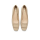 Belle square button high heel shoes for women's shopping mall same style single shoes B1344CQ3 sheepskin-apricot color 37 (235mm)