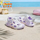 Anta Children's Sandals Girls Beach Shoes 2025 Summer New Baotou Breathable and Comfortable Student Frame Shoes Anta White/Pearl Pink/Silver-1 31