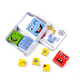 Jingjia Face Change Rubik's Cube Fun Building Blocs Puzzle You Cry Im Laugh Children's Bureau Face Face Game Expression Intelligence Toy grand visage Changement de visage Rubik's Cube (avec Bell Sourceau) CM