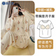 
Shi Beirou confinement clothes, breastfeeding pajamas, maternity clothes, maternity and maternity home clothes, clothing and pants suits, can be worn outside beige L