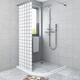 Din bathroom water barrier strip bathroom partition water barrier strip shower room toilet partition kitchen door sill bathroom cabinet water barrier silicone tank shower room floor waterproof strip length 100cm
