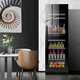 PULADI frequency conversion first-class energy efficiency large-capacity ice bar living room home refrigerator office refrigerator tea cabinet embedded constant temperature wine cabinet fresh commercial display cabinet villa refrigerator first-class energy efficiency frequency conversion 1.79 meters high 318 liters dual temperature