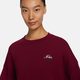 Nike (Nike) Sweatshirt Frühlings- und Herbst-New Sportswear Stricker Top Student Round Hals Pullover Fv8444-677 Dunkelrote Innenfutter m