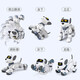 JJRIC Children's Day gift smart follower robot dog toy boy 3-6 year old girls 4-8 birthday gift boy Early education smart follower toy dog [N1 gold] Infant and toddler baby coaxing robot dog