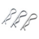 Jinggong B-type pin R-type pin elastic split pin stainless steel wave pin R-shaped pin bayonet hairpin lock pin 6 110 (5 pieces) B type spring steel