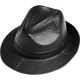 Fadaishan spring and autumn genuine leather hat men's sheepskin jazz hat British big brim gentleman hat winter middle-aged and elderly leather hat trendy hat black 59--60