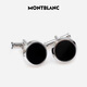 Montblanc MONTBLANC Black Steel Cufflink U112896 Men's Gift