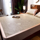 Arctic velvet home textile, encrypted imitation rattan mat, summer cool mat, foldable air-conditioned mat, student dormitory single mat, summer household straw mat, double mat, strawberry bear-cool rattan mat 150*195cm (cool mat + 2 pillowcase)