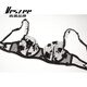 
VRSZEE high-end brand underwear for women with thin embroidered lace bra set on bra tempting underwear bikini black suit 80B