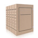 Sima (SIMAA) [10 packs] Acid-free file box Document file box New standard kraft paper file box information storage box supports customization [back width 12cm] 674g imported beef card