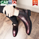 Kartel Autumn Chelsea Boots Herrenleder Martin Boots High Top Leder Schuhe Britisch -Stil -Stiefel Stiefel Friseur Kurzstiefel Schwarz 37