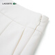 Lacoste Crocodile français Femme Side Zipper Design Simple Casual Casual Daily Commuting Polymed Pleed Shorts GF3879 70V / Beak White 3660