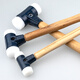 EXPLOIT industrial-grade installation hammer rubber hammer nylon non-elastic hammer steel pipe handle installation hammer 30mm
