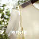 LESS summer mulberry silk skirt for women's temperament French lotus leaf split sleeve short dress 2N4G11980 110/m white XL