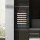 Gironde BI48S built-in red wine cabinet, constant temperature wine cabinet, beverage cabinet, tea refrigerator, household high cabinet built-in for restaurants and bars, frequency conversion-885 high full glass door dual temperature, 42 bottles