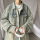 
Digada Jacket Men's American Retro Denim Jacket Spring and Autumn New Washed Old Stylish Loose Lapel High Street Top XHFS-683 Gray L