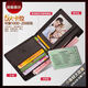 
Playboy wallet men's short business youth wallet short wallet driver's license male student wallet black silk screen belt multi-function card slot for packaging