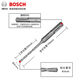 Bosch (BOSCH) impact electric hammer drill bit for drilling four pits, a series of drill bits for concrete wall penetration and round shank drill bit for brick wall decoration drilling 4X50/110mm 1 piece