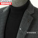 Fazeya Hengyuanxiang autumn and winter high-end wool wool suit men's jacket fashionable plaid warm windproof double-sided suit dark gray L (175)